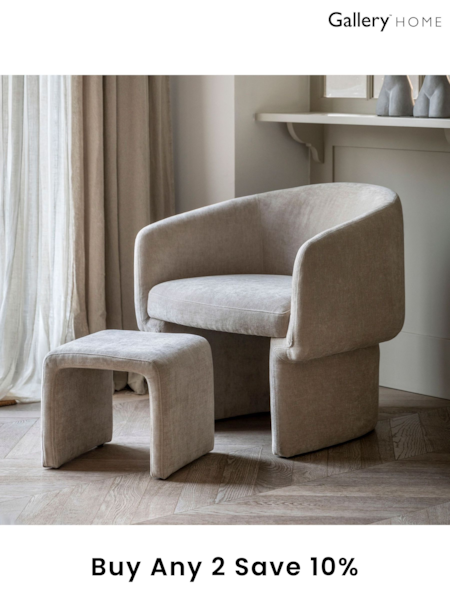 Gallery Home Cream Hackney Armchair (B17602) | £661