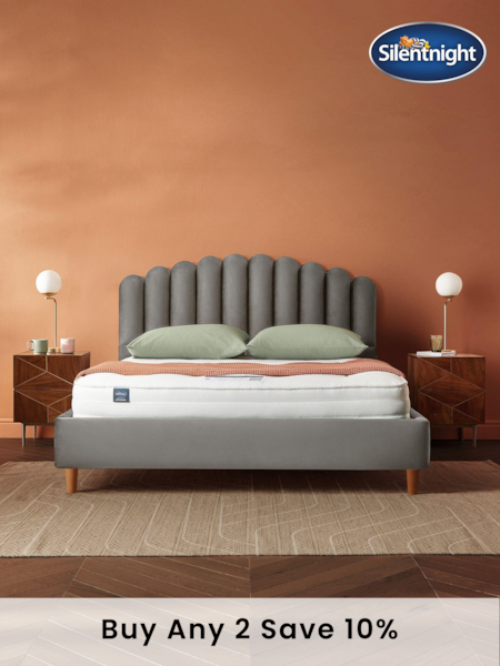 Silentnight Silver Velvet Oriana Bedframe (B17868) | £780 - £870