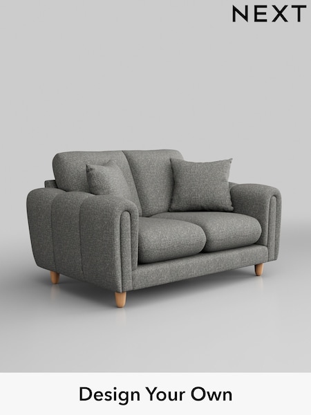 Chunky Boucle Easy Clean/Mid Grey Odella (B20278) | £1,175
