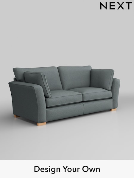 Tweedy Blend Easy Clean/Mid Slate Teal Green Heath Highback (B20446) | £1,225