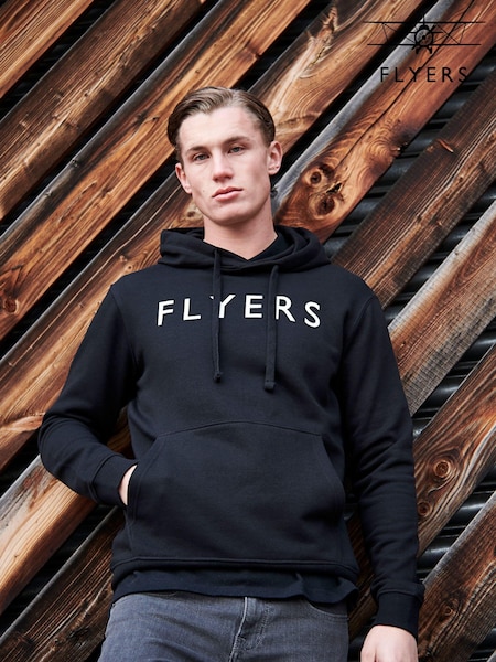 Flyers Classic Fit Mens Text Hoodie (B20720) | £50