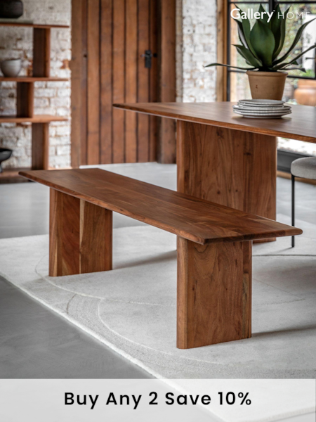 Gallery Home Natural Eddleston Dining Bench (B20833) | £615