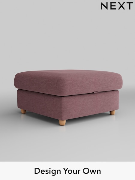 Fine Chenille Easy Clean/Mid Mulberry Purple Parker Platform Grand Relaxed Sit (B20962) | £499