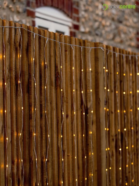 SolarCentre White Lumify Dual Outdoor Curtain Light (B21028) | £50