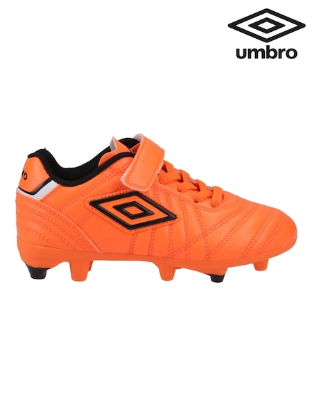 Umbro Orange Junior Speciali Liga Firm Ground Football Boots (B21094) | £40