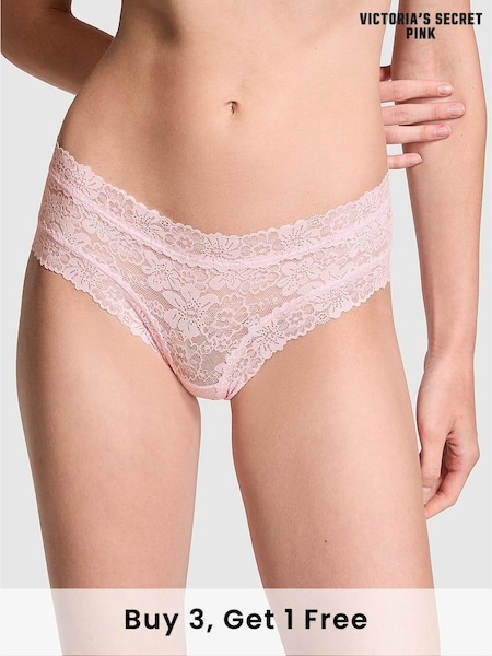 Victoria's Secret PINK Pink Tulip Cheeky Floral Lace Knickers (B21688) | £9