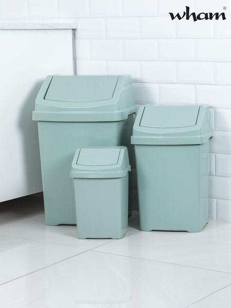 Wham Silver Sage 3 Piece Casa Bin Set (B21885) | £31