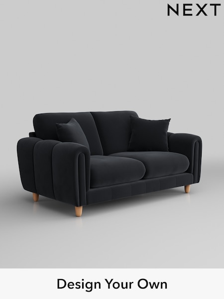 Plush Velvet Easy Clean/Charcoal Grey Odella (B22011) | £1,275
