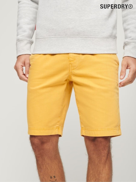 Superdry Yellow Officer Chino Shorts (B22550) | £45