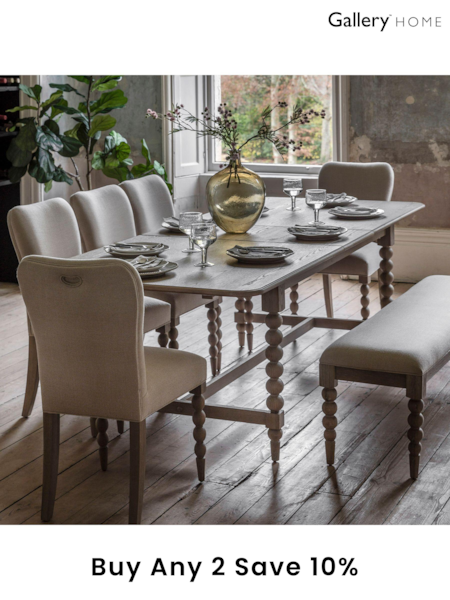 Gallery Home Natural Alston Extendable Dining Table (B22628) | £943