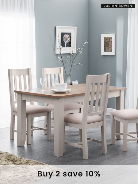 Julian Bowen Elephant Grey Richmond Extending Dining Table (B22689) | £565