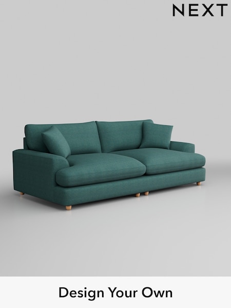 Tweedy Chenille/Dark Teal Green Parker Platform Grand Relaxed Sit (B22897) | £1,699