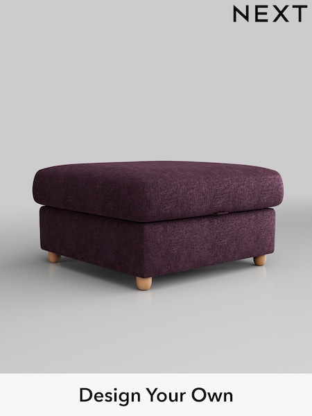 Plush Chenille/Dark Plum Purple Parker Platform Grand Relaxed Sit (B22948) | £499