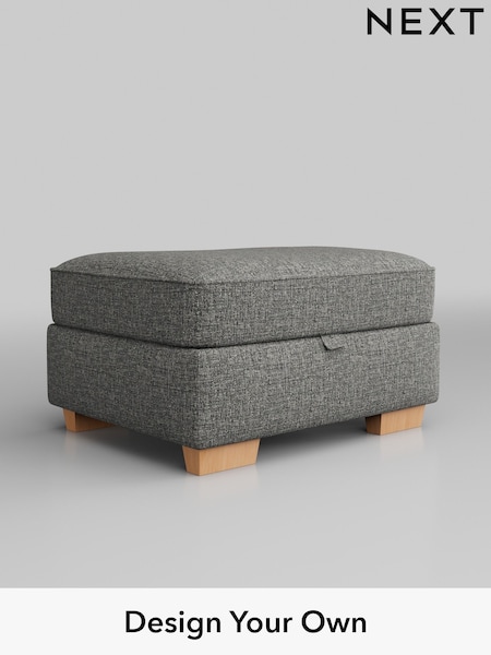 Chunky Boucle Easy Clean/Mid Grey Hayden Highback (B23051) | £499