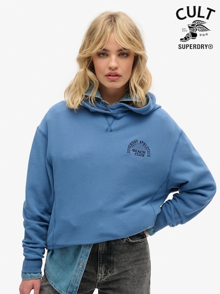Superdry Blue Athletic Essential Hoodie (B23159) | £40