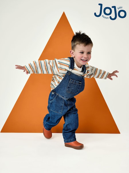 Mid Wash Blue Denim - Jojo Maman Bébé Dungaree Set