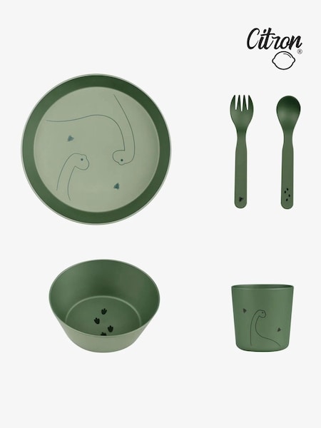 Citron Dino Planet-Conscious Tableware (B23454) | £22