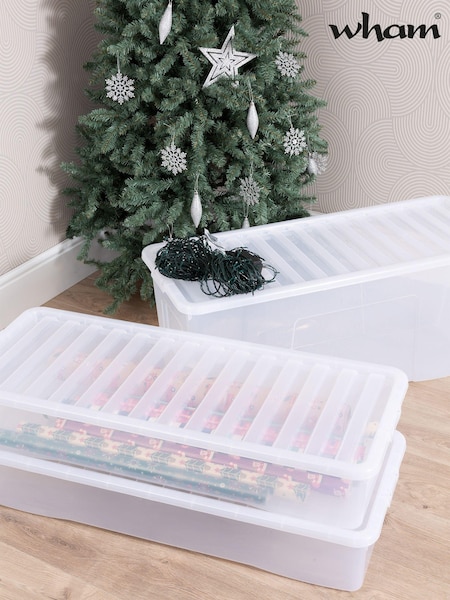 Wham Clear Festive 3 Piece Tree & 2 Decoration Storage Boxes (B23571) | £62