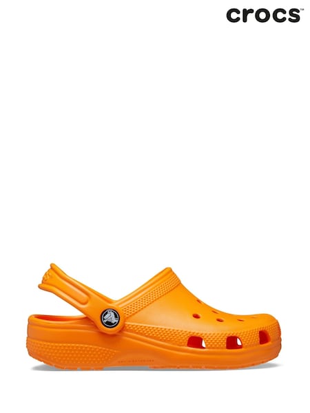 Crocs Orange Classic Kids Unisex Clogs (B23872) | £40