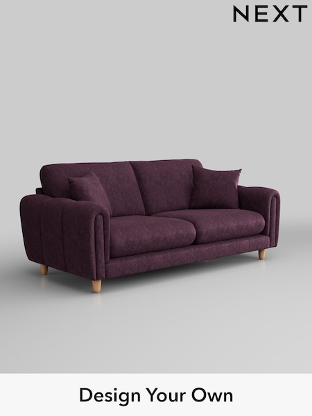 Plush Chenille/Dark Plum Purple Odella (B24374) | £1,375
