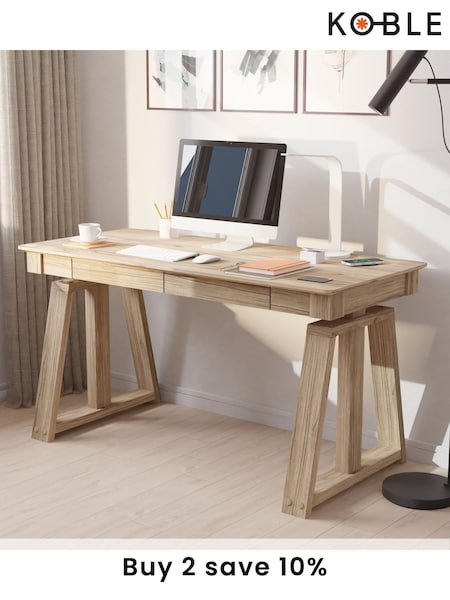 Koble Natural Nora Height Adjustable Smart Desk (B24570) | £600