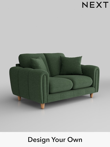 Fine Chenille Easy Clean/Mid Khaki Green Odella (B24792) | £1,175