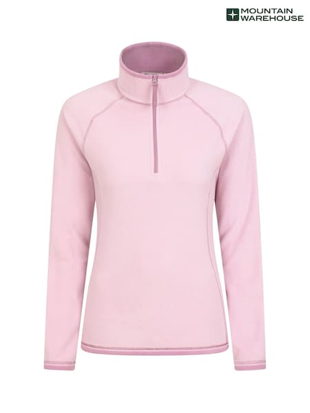 Mountain Warehouse Dark Pink Womens Montana Half Zip Fleece (B24793) | £25