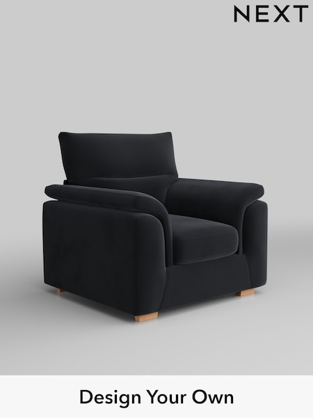 Plush Velvet Easy Clean/Charcoal Grey Hayden Highback (B25626) | £750