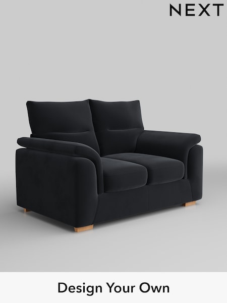 Plush Velvet Easy Clean/Charcoal Grey Hayden Highback (B25626) | £1,025
