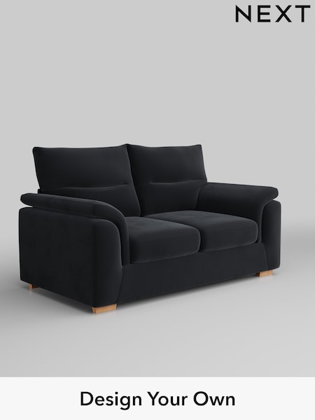 Plush Velvet Easy Clean/Charcoal Grey Hayden Highback (B25626) | £1,125