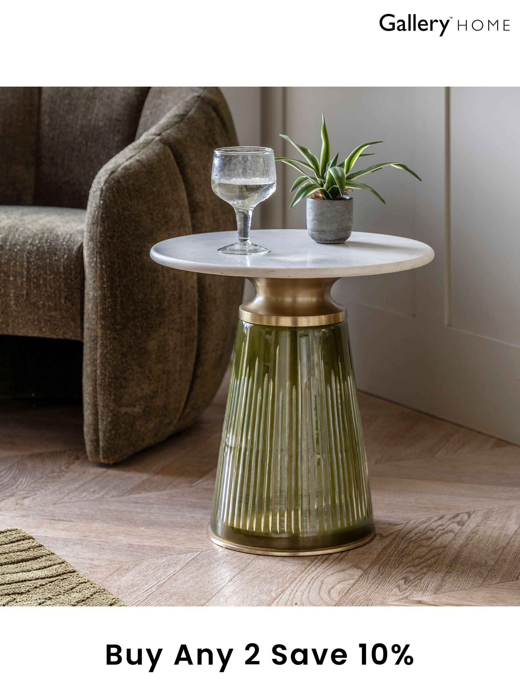 Next gold side table discount