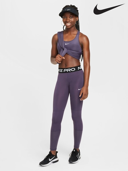 Nike Purple Raisin Dri-FIT High Waisted Pro Leggings (B26022) | £30