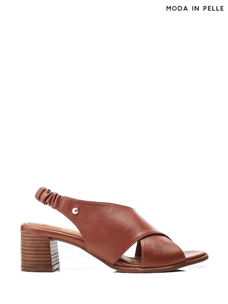Moda in Pelle Prinia Cross-Over Low Block Elastic Sandals (B26092) | £89