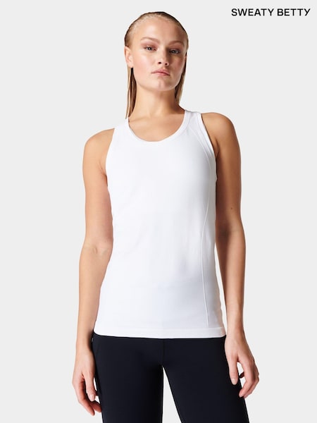 Sweaty Betty White Athlete Seamless Workout Tank Top (B26291) | £40