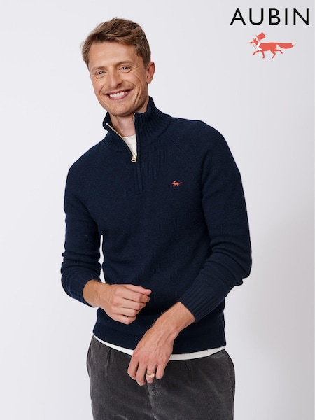 Aubin Bream Quarter Zip Wool Jumper (B26504) | £95