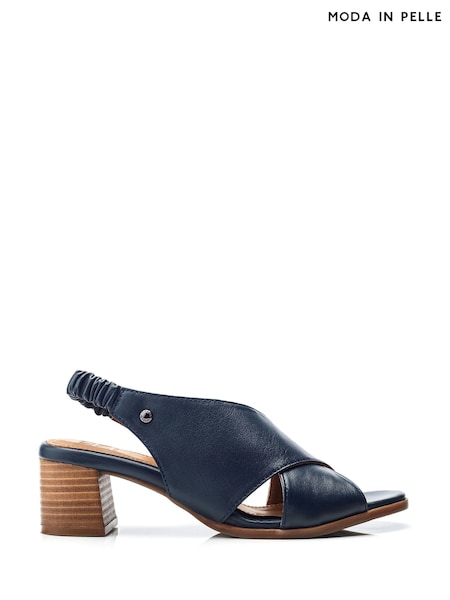 Moda in Pelle Prinia Cross-Over Low Block Elastic Sandals (B26536) | £89