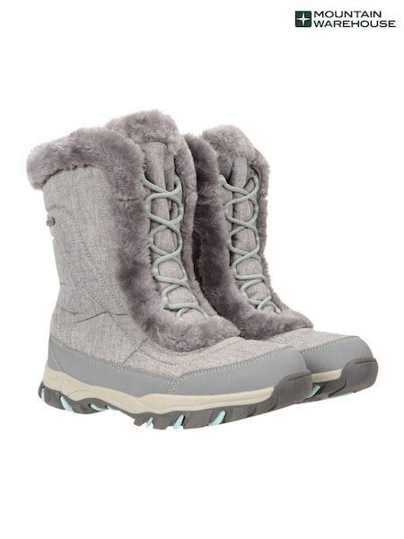 Mountain Warehouse Grey Chrome Womens Ohio Snow Boots (B26547) | £59