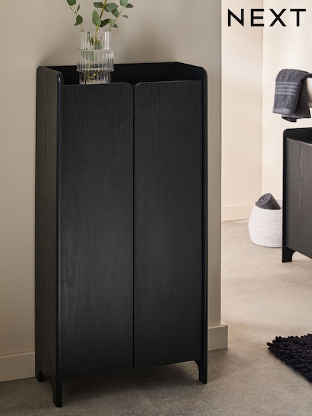 Black Storage Console Bathroom Cabinet (B26550) | £165