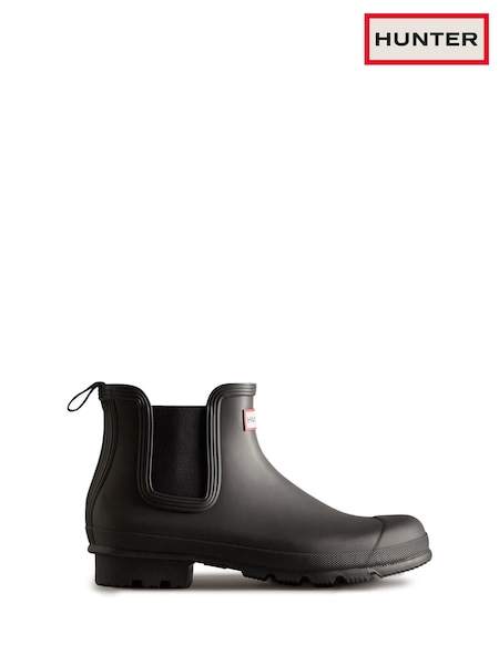 Hunter Mens Original Chelsea Boot Black Wellies (B26554) | £90