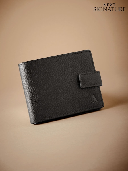 Black Signature Monogram Wallet (B26748) | £30