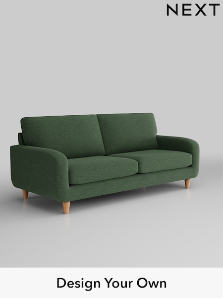 Fine Chenille Easy Clean/Mid Khaki Green Camden (B26894) | £1,099