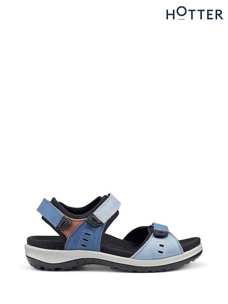 Hotter Blue Walk II Touch Fastening Regular Fit Sandals (B27045) | £99