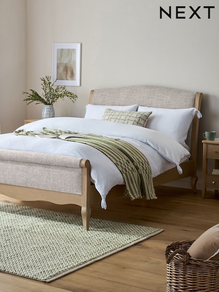 Chunky Weave Dove Grey With Footend Josie Bed Frame (B27192) | £815 - £915