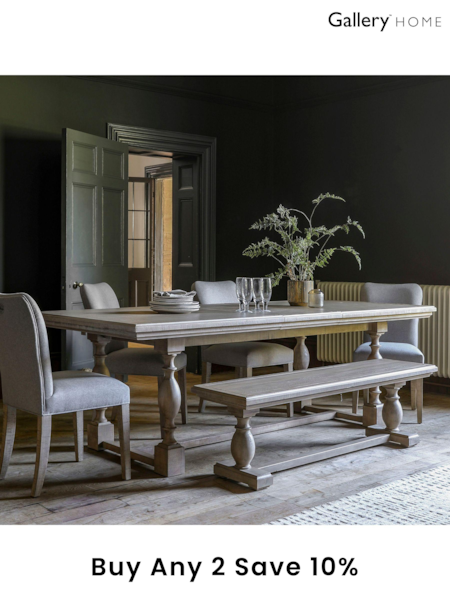 Gallery Home Natural Eastfield Extendable Dining Table (B27277) | £1,106
