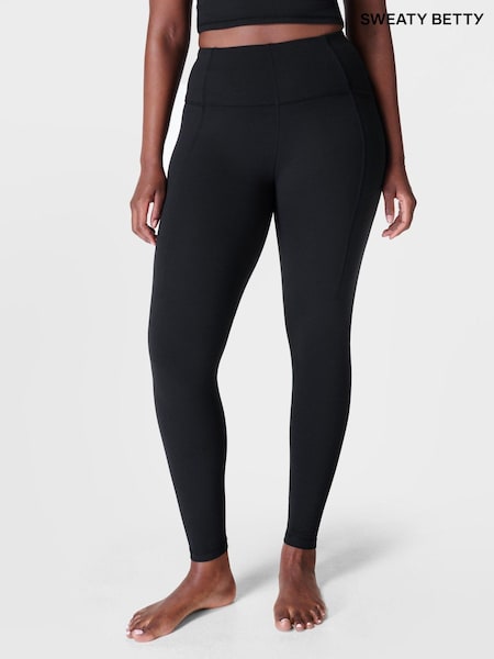 Sweaty Betty Black Full Length Super Soft Yoga Leggings (B27777) | £88