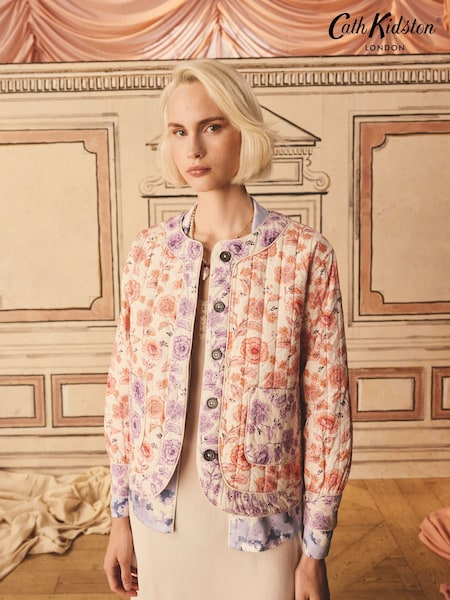 Cath Kidston December Floral Quilted Jacket (B28678) | £72