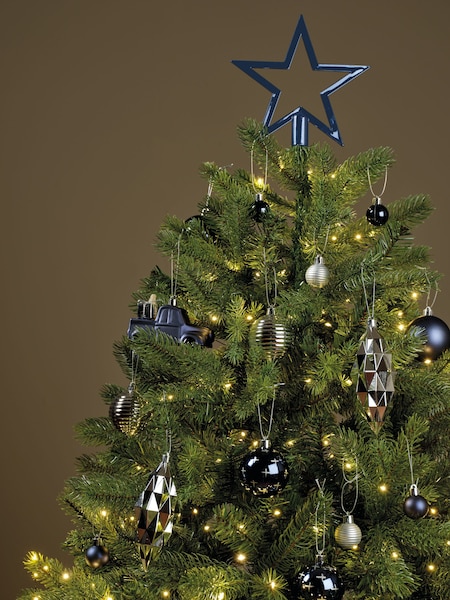 Decoris Navy 67 Piece Shatterproof Christmas Tree Decorations and Baubles (B28760) | £17