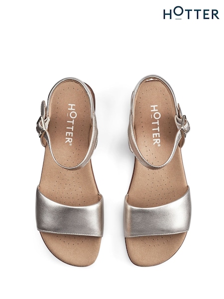Hotter Gold Hotter Tropic Buckle Regular Fit Sandals (B28789) | £79