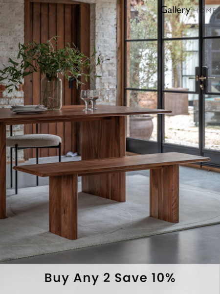 Gallery Home Natural Eddleston Dining Bench (B28985) | £533