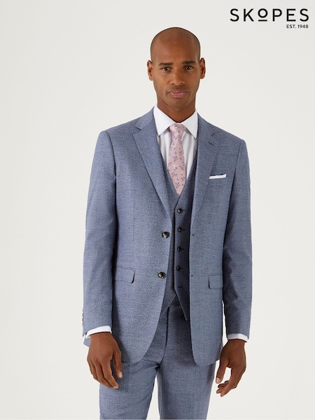 Skopes Blue Tailored Fit Jodrell Marl Tweed Suit (B29093) | £110